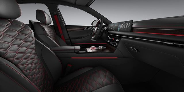 사진 : 제네시스 신형 G80 스포츠 패키지 실내 (스포츠 디자인 셀렉션, 옵시디언 블랙 모노톤)