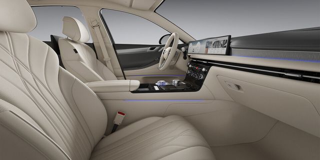 사진 : 제네시스 신형 G80 실내 (시그니쳐 디자인 셀렉션 I, 애쉬 그레이/바닐라 베이지 투톤)