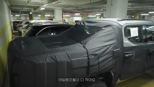 사진 : 기아 타스만 테스트카 (출처=우파TV 캡쳐)