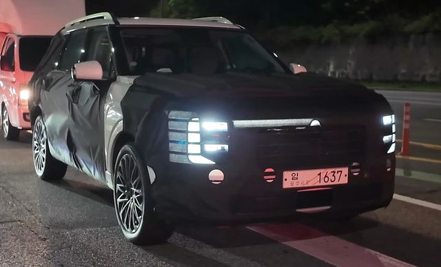 사진 : 현대차 팰리세이드 풀체인지 테스트카 (출처=Shorts Car)