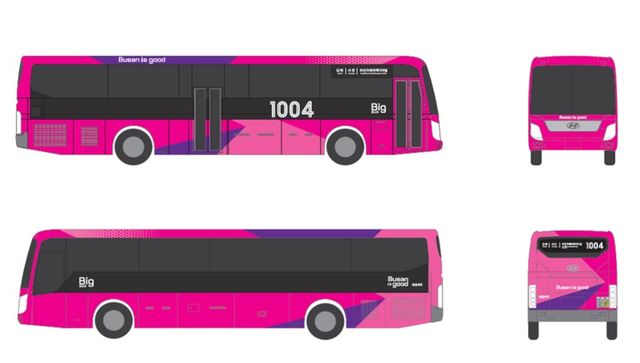 부산 시내버스 BIG BUS 급행 버스 디자인 / 자료 : 부산시