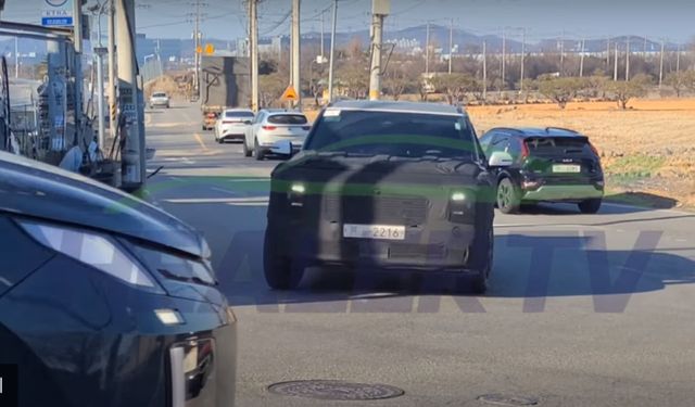 현대차 '팰리세이드 풀체인지' 테스트카 (출처 : 힐러TV)