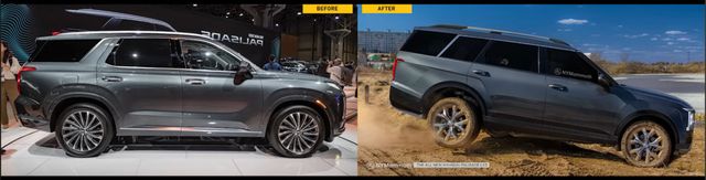 현대차 '팰리세이드 풀체인지' 예상도 (출처 : 뉴욕맘모스)