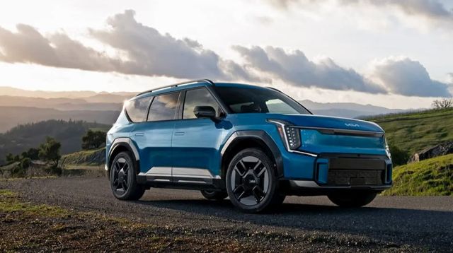 기아가 5월부터 대형 전기 SUV&nbsp; EV9을 미국공장에서 현지 생산한다.