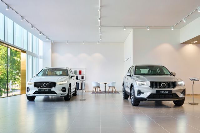 사진 : 볼보 청주 전시장 전시 공간