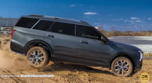 현대차 '팰리세이드 풀체인지' 예상도 (출처 : 뉴욕맘모스)