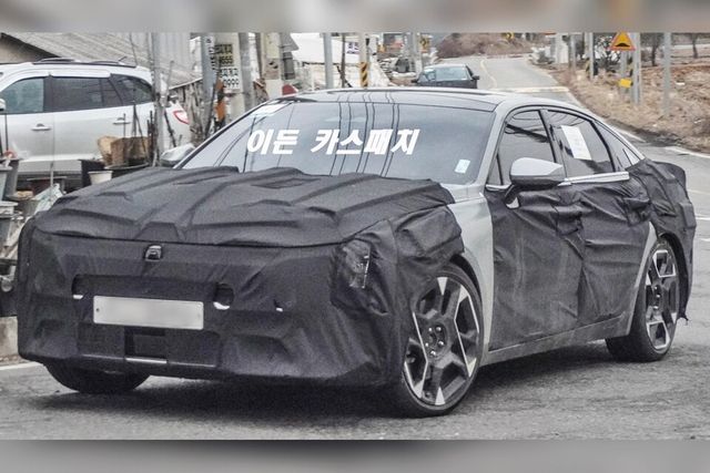 기아 'K8 페이스리프트' 테스트카 (출처 : 이든카스패치)