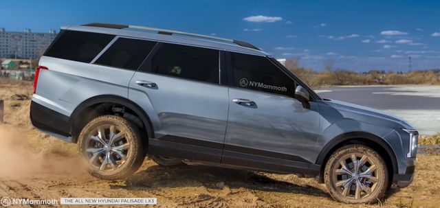 현대차 '팰리세이드 풀체인지' 예상도 (출처 : 뉴욕맘모스)