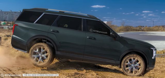 현대차 '팰리세이드 풀체인지' 예상도 (출처 : 뉴욕맘모스)