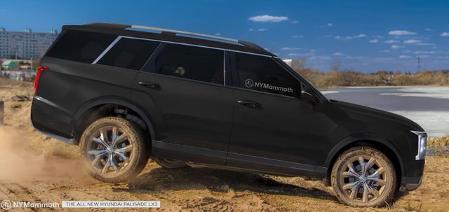 현대차 '팰리세이드 풀체인지' 예상도 (출처 : 뉴욕맘모스)