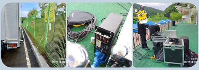 전기차 V2L 기능이 차박 등에서 인기를 끌고 있다.(사진: BYD T4K 트럭 전력을 이용, 야외 행사를 진행하는 모습)