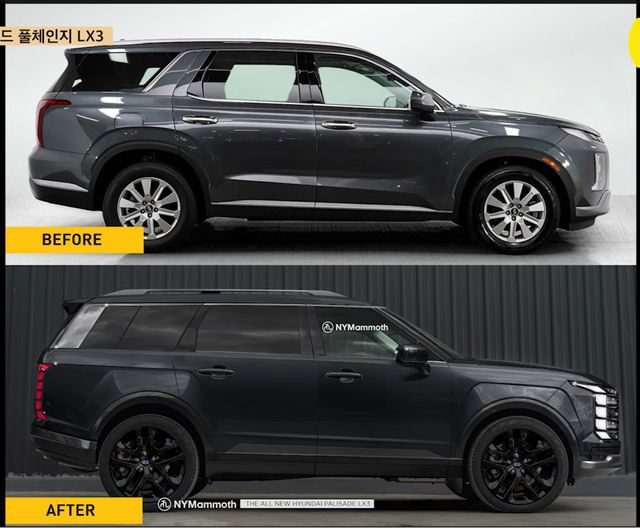 현대차 '팰리세이드 풀체인지' 예상도 (출처 : 뉴욕맘모스)