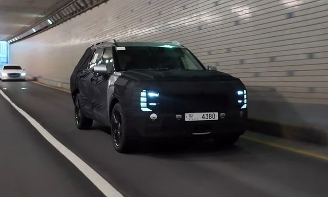 현대차 '팰리세이드 풀체인지' 테스트카 (출처 : 숏카)