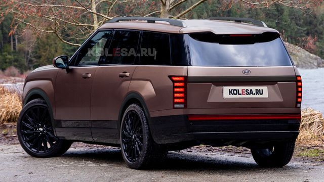 사진 : 현대차 팰리세이드 풀체인지 예상도 (출처=KOLESA.RU)