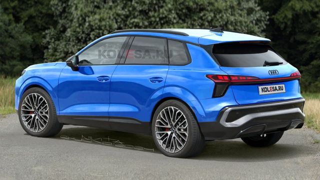 아우디 신형 Q3 페이스리프트 모델 예상도(출처:kolesa.ru)