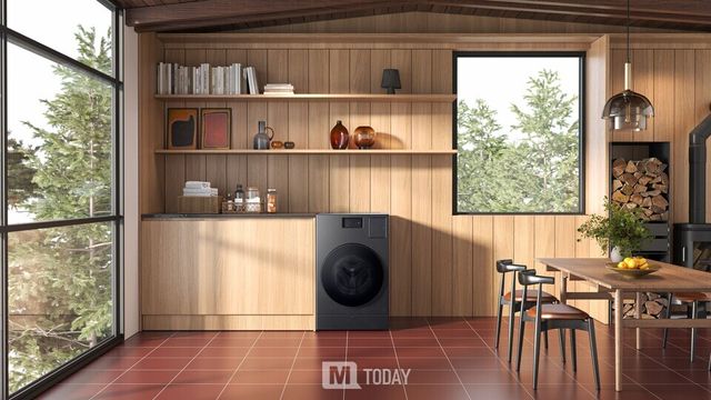 미국 주택 구조에 특화된 벤트 타입 '비스포크 AI 콤보' 세탁건조기 라이프스타일 이미지 (출처 : 삼성전자)