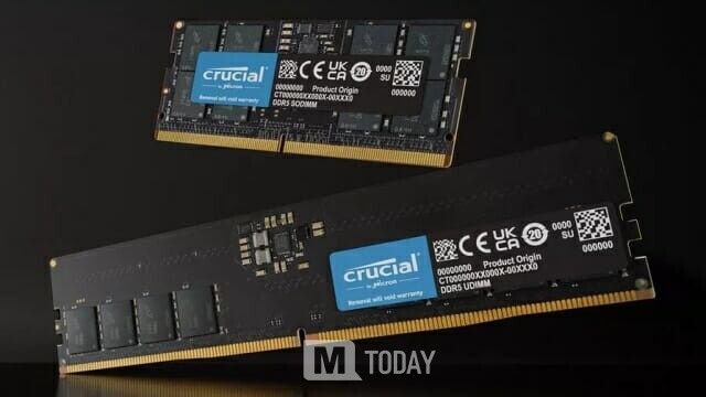 마이크론 크루셜 DDR5-5200 48GB 메모리 모듈. (출처 : 마이크론)