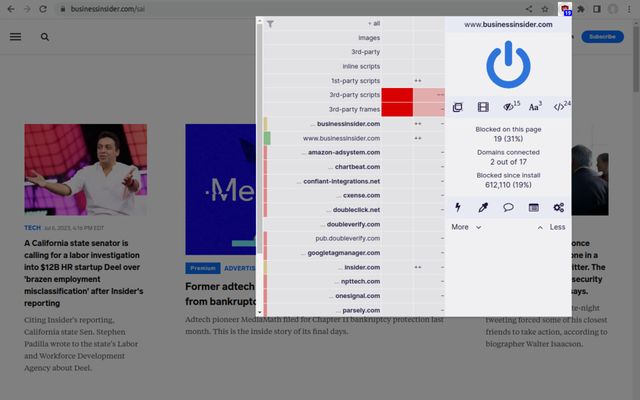 사진 : uBlock Origin (출처=Chrome web store)