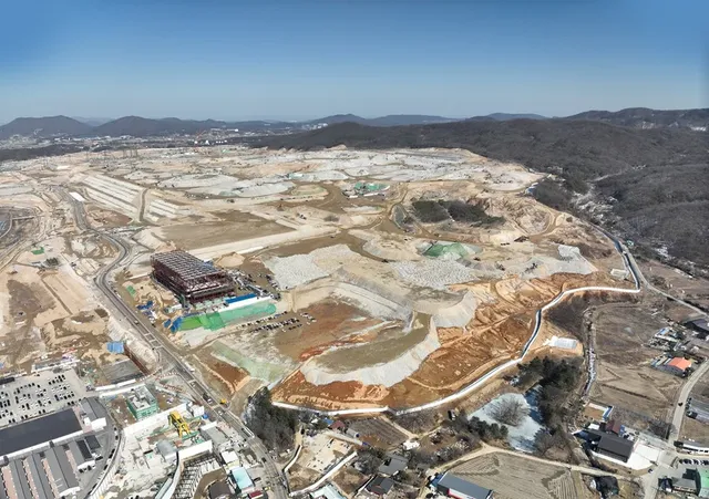 SK하이닉스 용인 반도체 클러스터 1기 팹 건설 현장