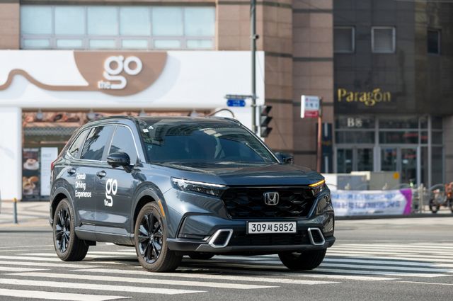 혼다 베스트 하이브리드 챌린지 특별 시승 이벤트 CR-V 하이브리드 주행 모습