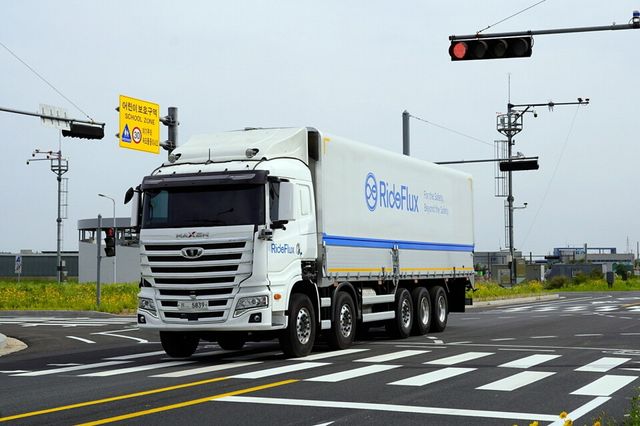 라이드플럭스 삼다수 자율주행 화물운송 트럭 주행
