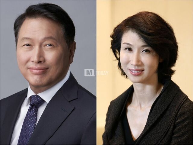 최태원 SK 회장과 노소영 아트센터 나비 관장 (출처 : SK그룹, 아트센터 나비)