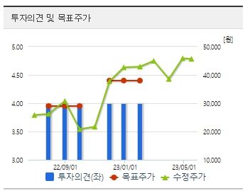 신한투자증권이 제공한 투자의견 및 목표주가. [사진=네이버금융 캡처]&nbsp;