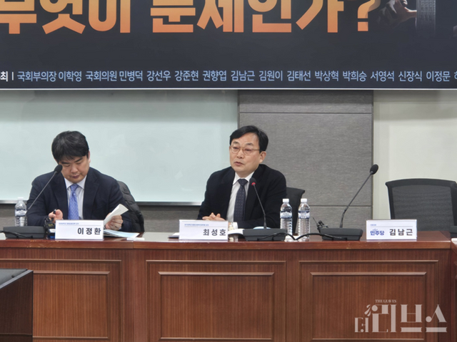 경기대학교 행정사회복지대학원 최성호 교수가 발표하고 있다. [사진=임서우 기자]