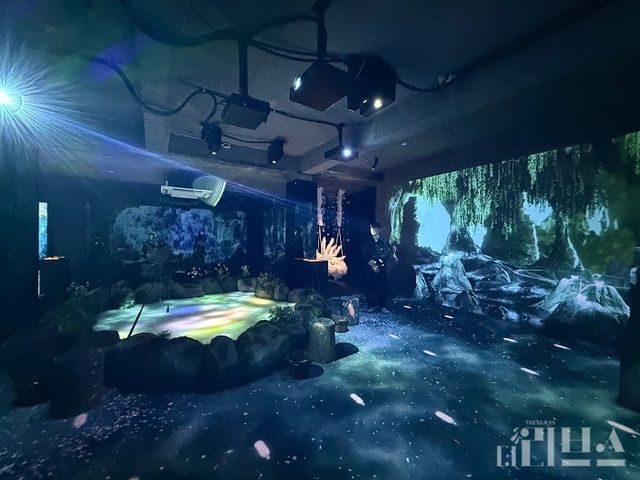 새로도원 팝업스토어 체험관 ‘소원 연못’ 전경. [사진=박달님 기자]