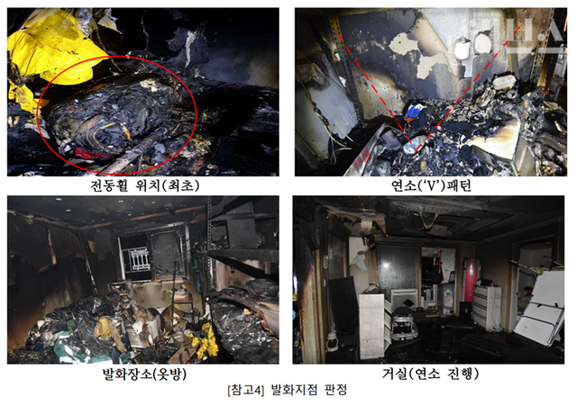 A씨의 집에서 발생한 화재. [사진=제보자 제공]