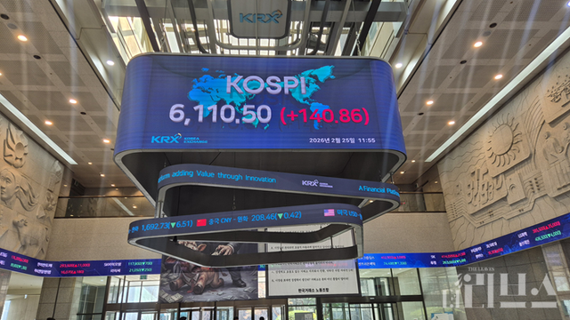 코스피가 5000선을 넘은 지 한 달 만에 6100선을 돌파했다. [사진=임서우 기자]