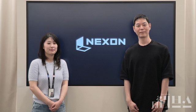 좌측부터 넥슨 김세림 오픈 라이선스 사업 유닛 사원, 오세형 오픈 라이선스 사업 유닛 팀장. [사진=송진원 기자]