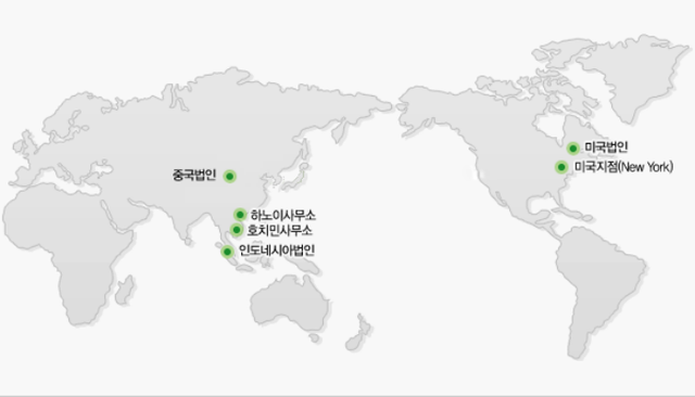 KB손해보험 해외지점·법인 지도. [사진=KB손해보험 홈페이지 캡처]