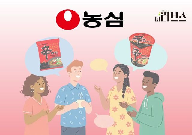 농심의 라면 제품들이 외국인들에게 인기를 끌고 있다. [그래픽=황민우 기자]