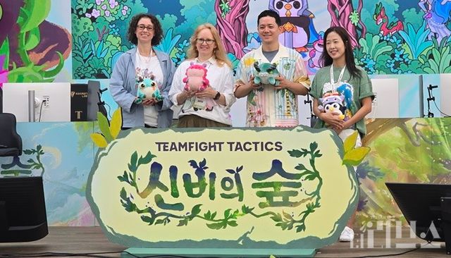 ‘TFT 와일드 팬페스트’ 미디어 브리핑에 참석한 라이엇게임즈 관계자들. [사진=송진원 기자]