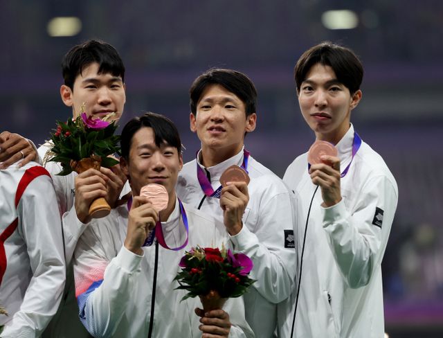 값진 육상 동메달<YONHAP NO-3847>