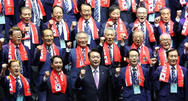 향군 71주년 기념식 참석한 윤석열 대통령