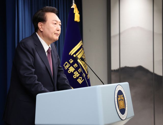 2030 엑스포 부산 유치 실패 관련 담화하는 윤석열 대통령