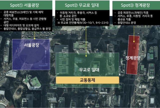 서울거리예술축제2023-공간구성