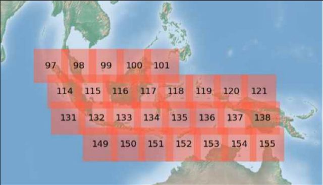 해양위성 관찰범위