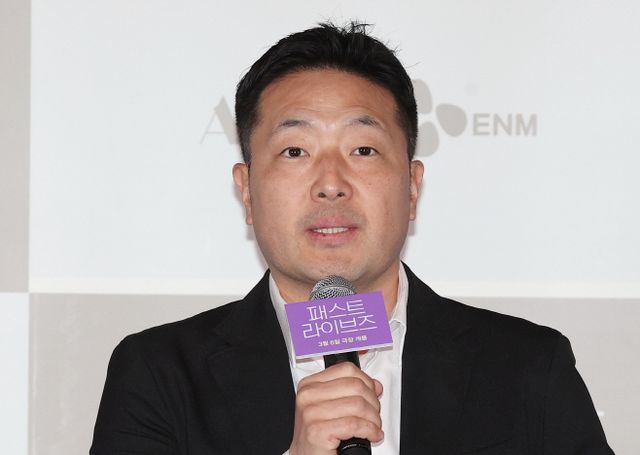 인사말하는 고경범 영화사업부장