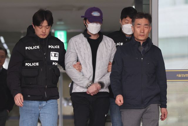 '마약투약 혐의' 오재원, 검찰 송치<YONHAP NO-1624>