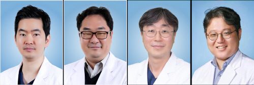 (좌측부터)강동오,이대인,정진만,이재우 교수