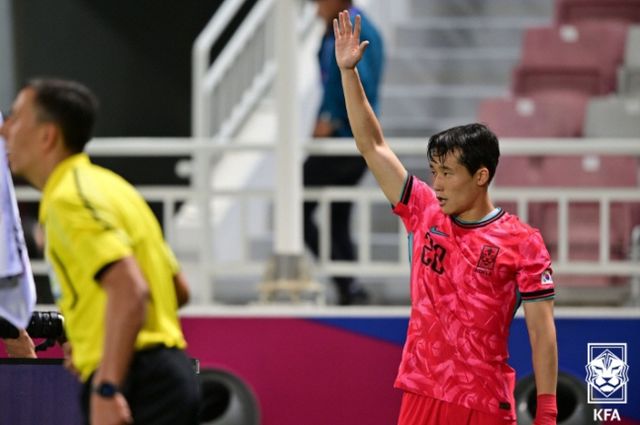 이태석이 킥을 준비하고 있다. 대한축구협회