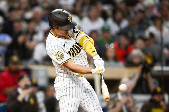 김하성이 타격을 하고 있다. AFP 연합뉴스