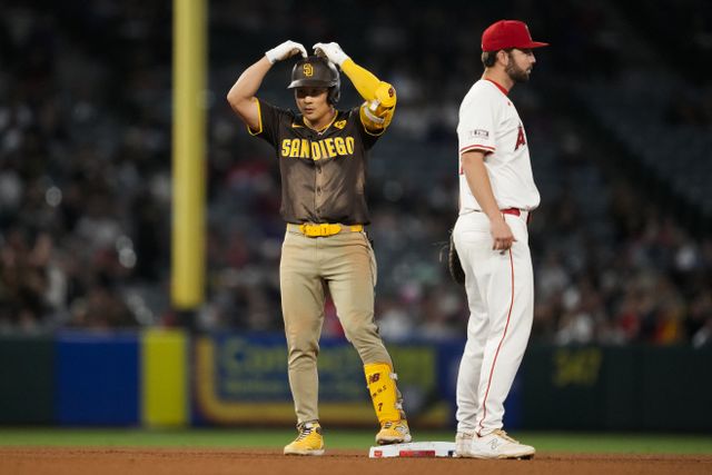 Padres Angels Baseball <YONHAP NO-3030> (AP)