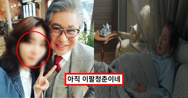 유이와 촬영장에서 찍은 모습