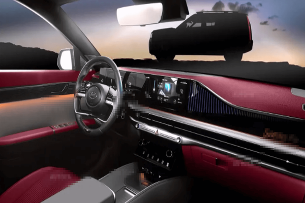 싼타페 풀체인지 실내 예상도 / 오토야 인포