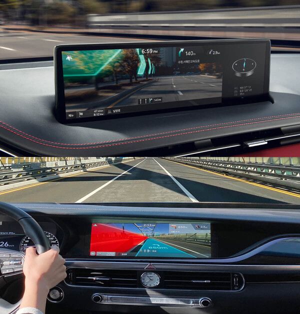 사진=현대자동차 제네시스 (제네시스 GV80 모델 실내 디스플레이)