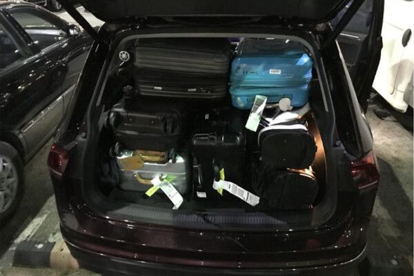 사진=강경준 인스타그램 (차량 적재감이 짐으로 가득차 있다)